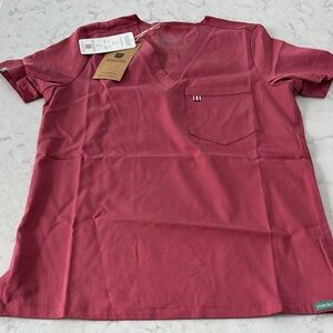 Mediclo Mauve V-Neck Scrub Top